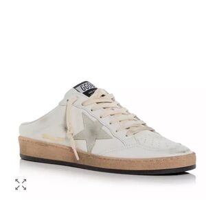 Golden Goose Ball Star Sabot White Ice size 37 NWT NIB